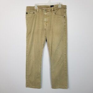 ADRIANO GOLDSCHMIED Weathered 5-Pocket Jeans Tan Size 36x34 ~ 4495